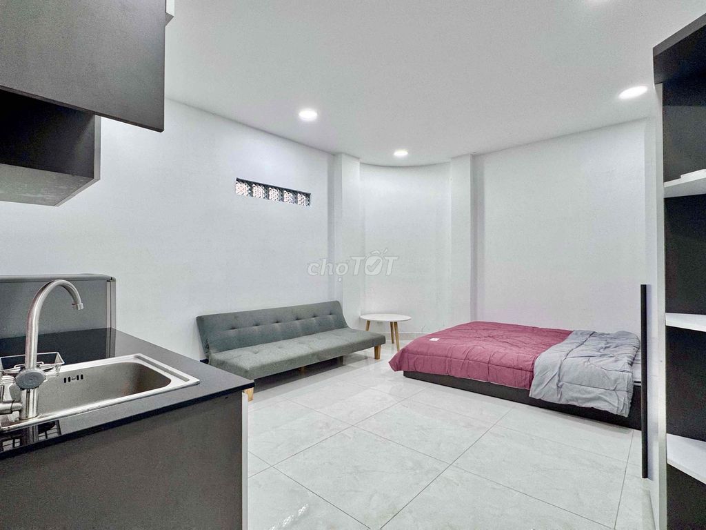 The apartment is full of furniture. It's just opened.