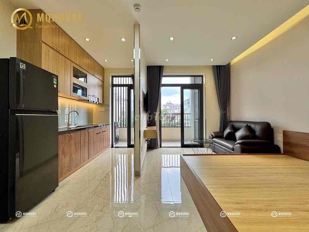 the balcony apartment - full interior - right Nguyễn Sơn - semi-frequency