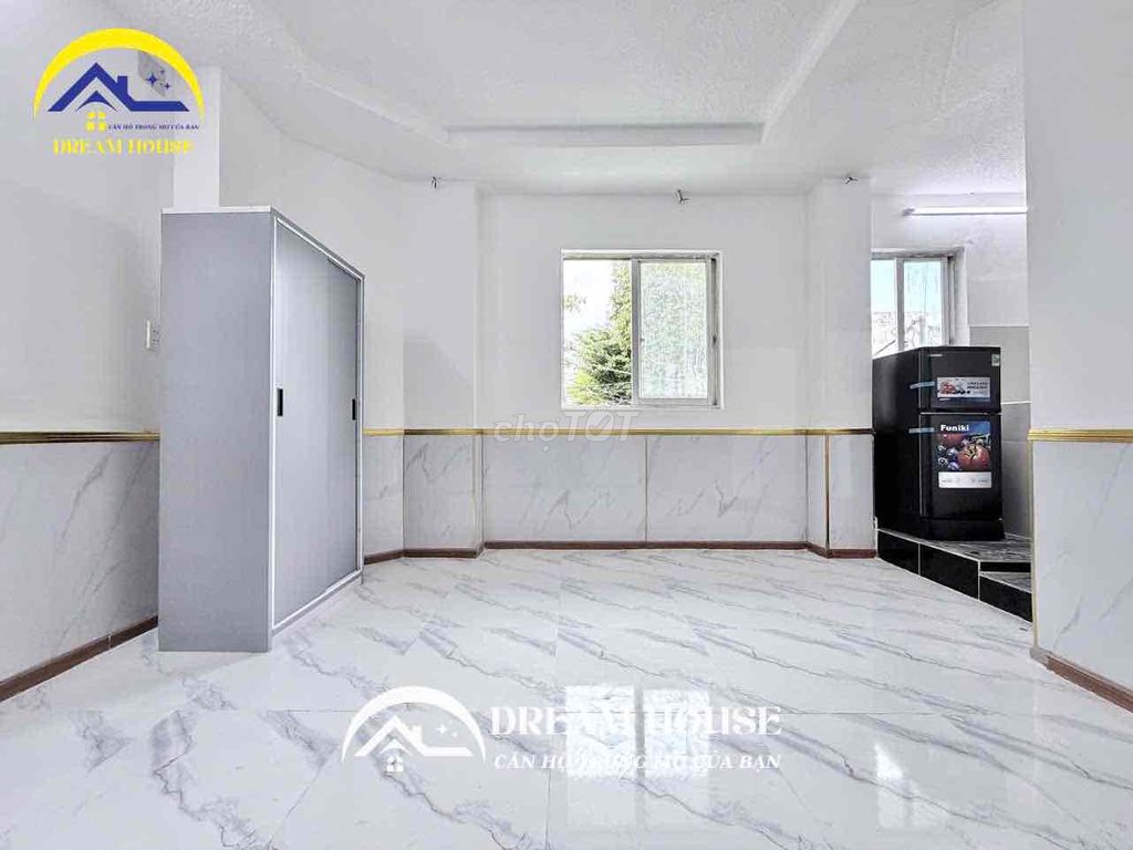 studio apartment - sky window full interior - Tân Phú - super wide