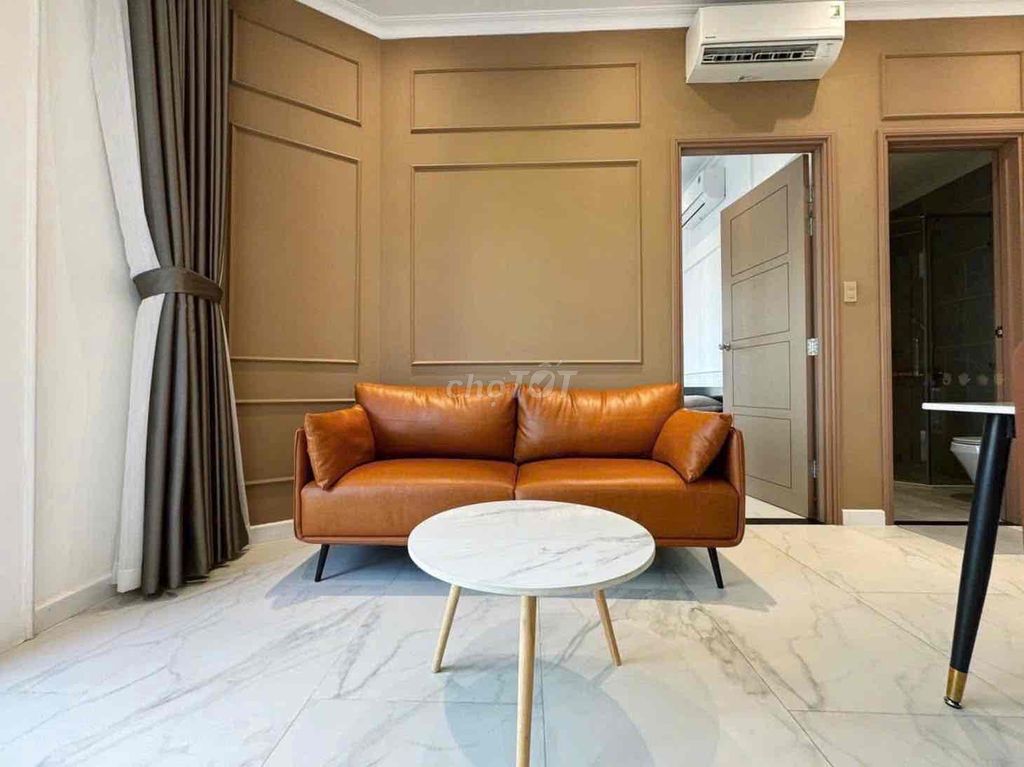 apartment 1 high-level balcony bedroom in Hoàng Sa District 1 is full of furniture
