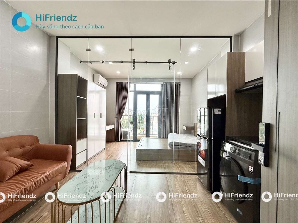 Rent the Vườn Lài An Phú Đông balcony apartment near the mountain bridge