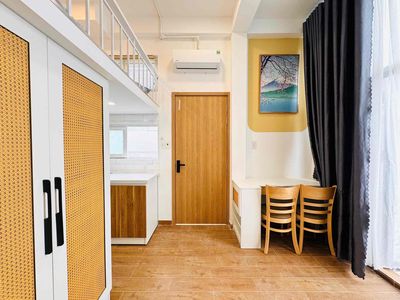 Rent a new room full of furniture - a super open balcony at the center