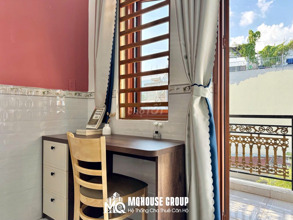 Room 1 Bancolny bedroom 35 m 01 01 Phạm Văn Bạch, Full interior, with private washing machines