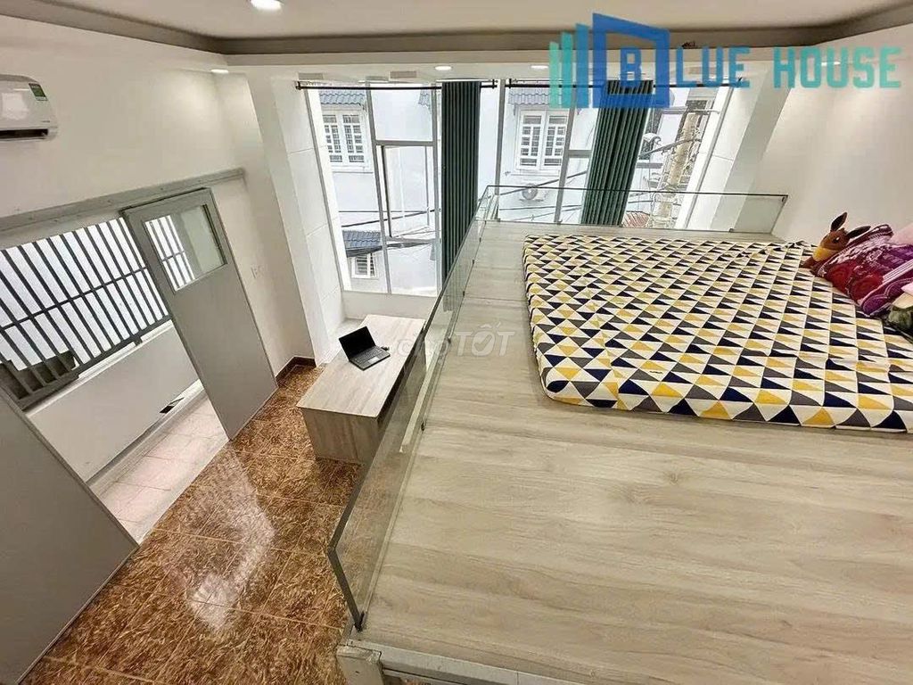 In one bedroom plus 40 m2 Full interior, private washing machine Nguyễn Phúc Chu, Bancol