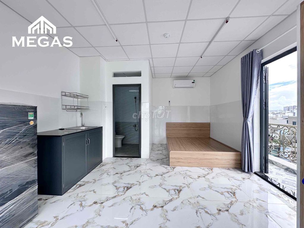 Rent apartment 2 open balcony_30 m2_nem right behindart Gò Vấp
