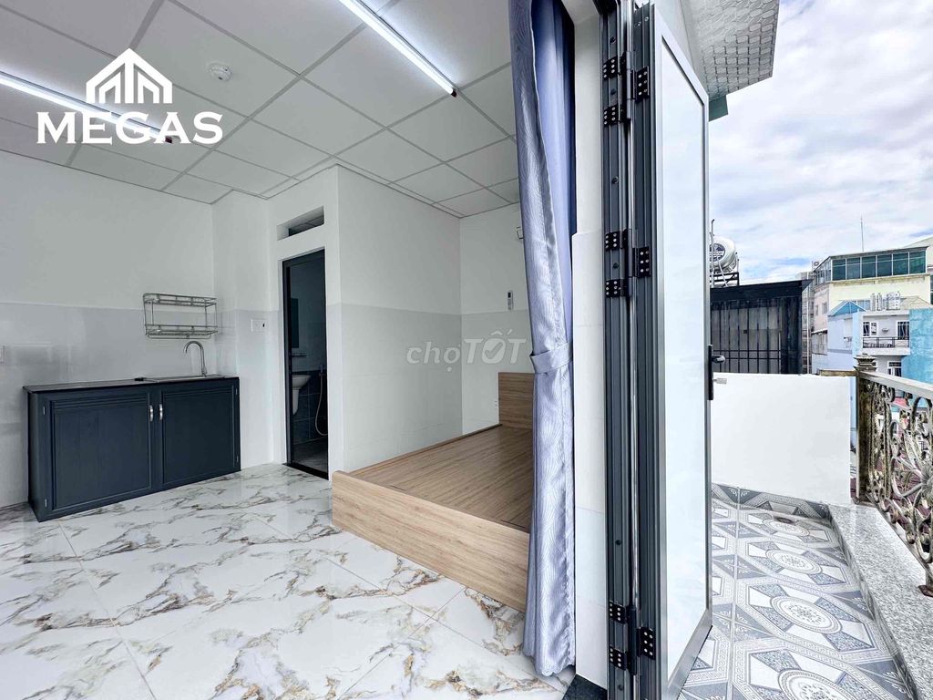Rent apartment 2 open balcony_30 m2_nem right behindart Gò Vấp