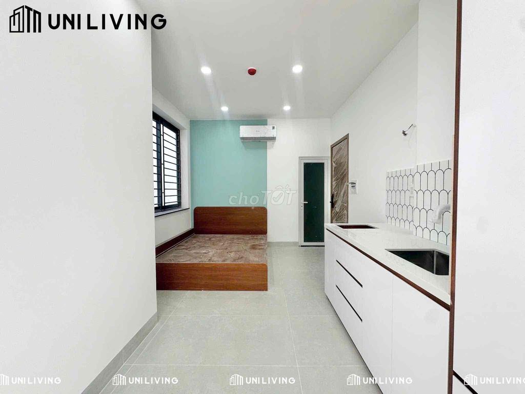 The brand new apartment is near The Global Citity, spring and rain.
