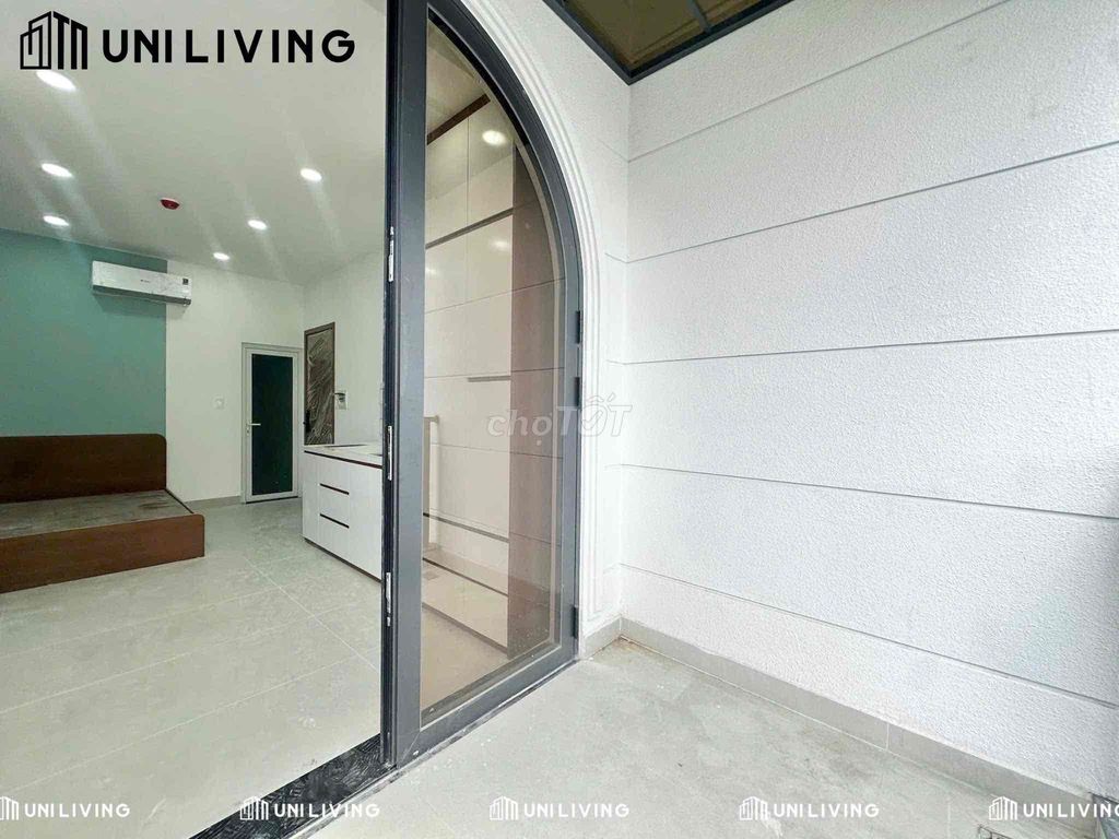 The brand new apartment is near The Global Citity, spring and rain.