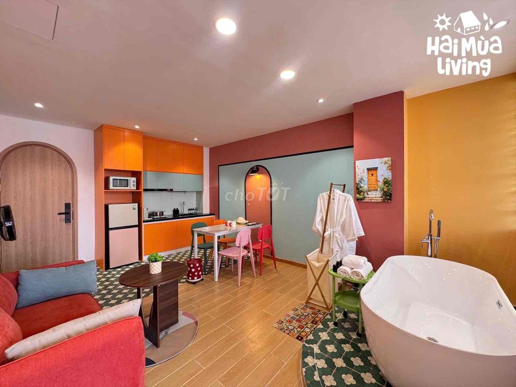 apartment 1 balcon bedroom full new furniture 100% Nguyễn Văn Trỗi Phú Nhuận Justice