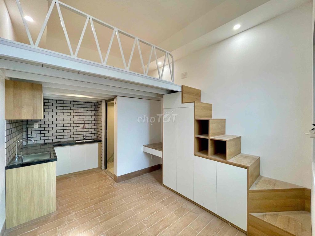 The 59 Gò Vấp 20m2 service apartment is 100 percent full of its 4.9 million - wide garage.