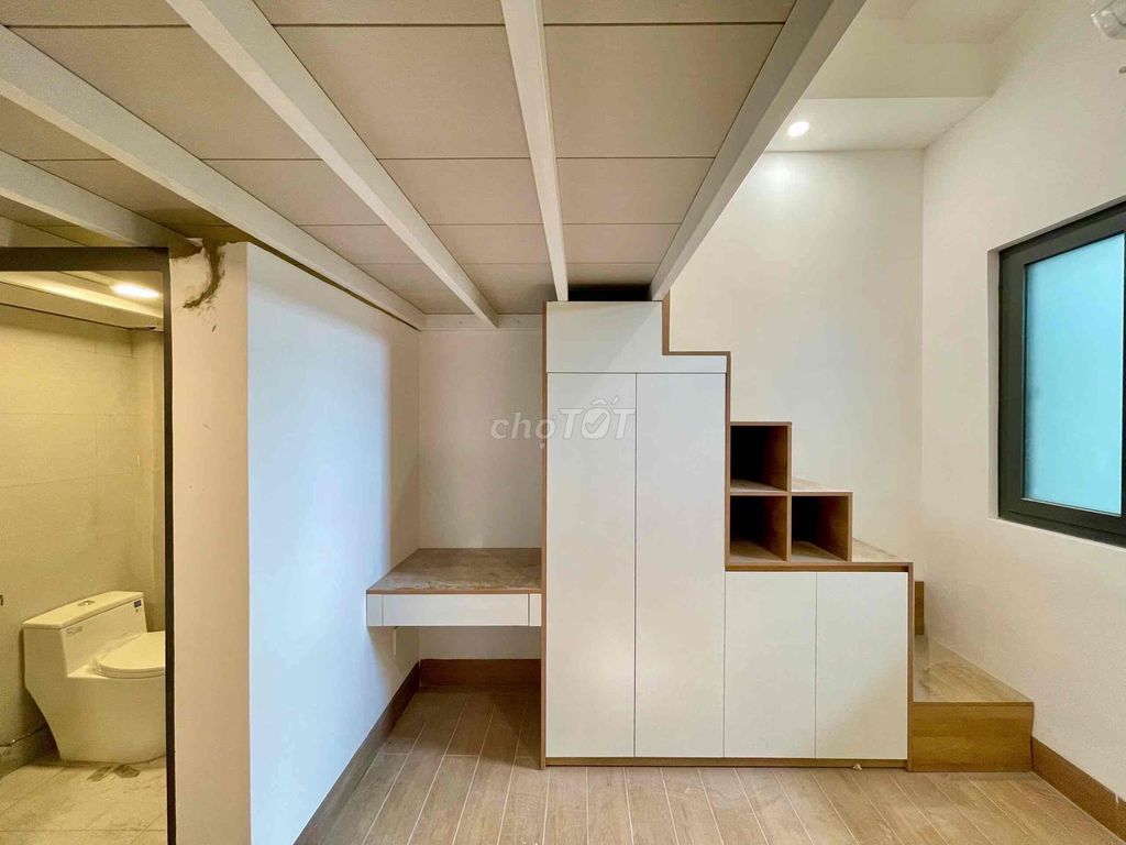 The 59 Gò Vấp 20m2 service apartment is 100 percent full of its 4.9 million - wide garage.