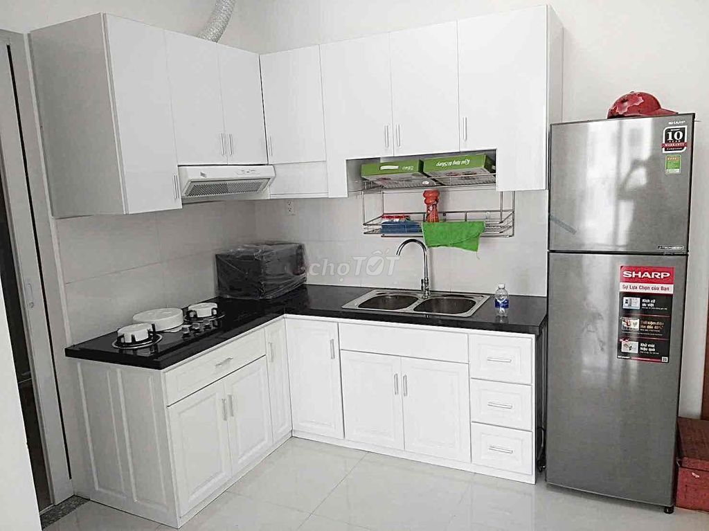 The two bedrooms have a good interior at Tara Residence.