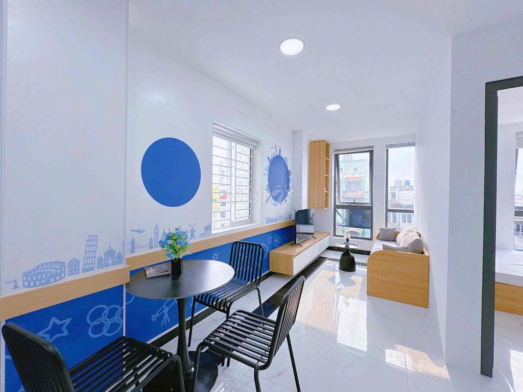 The studio apartment system - one bedroom - 2 bedrooms near the University of hutech, gtvt,... There's an elevator.