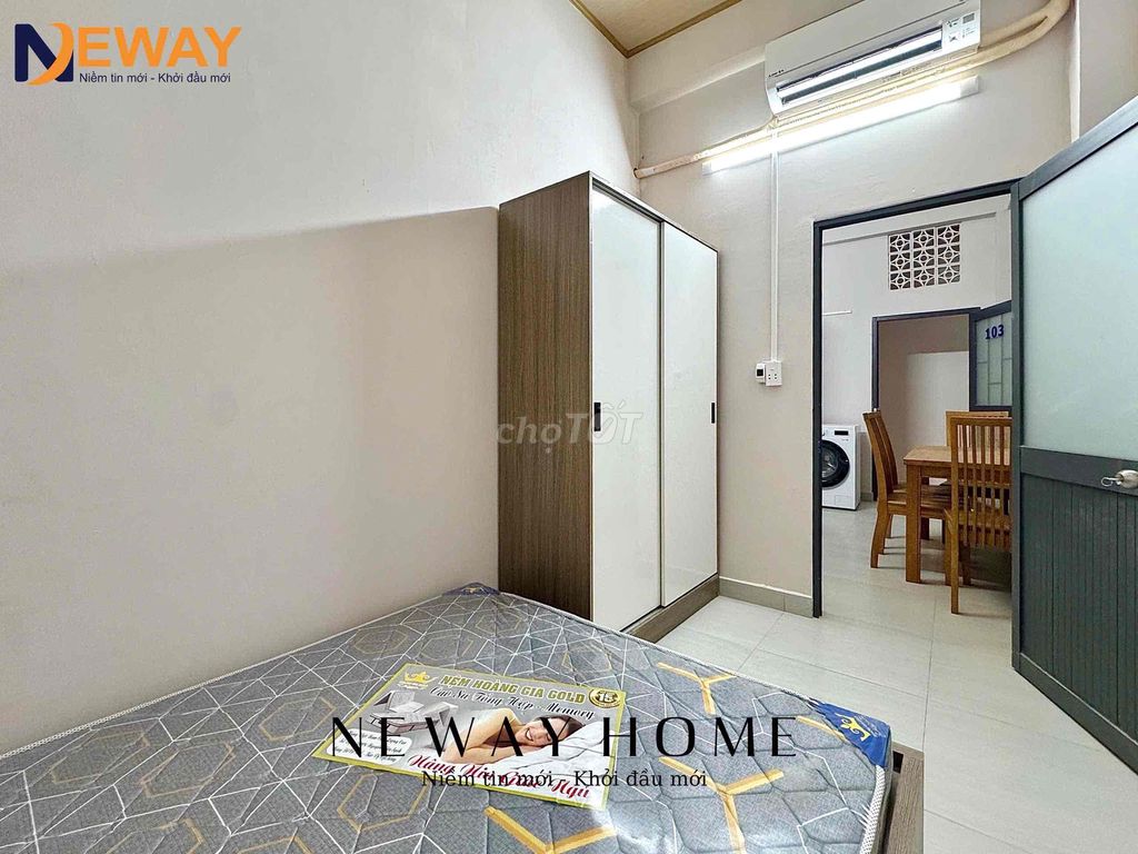 The two bedrooms are located near the University of Charitable College.