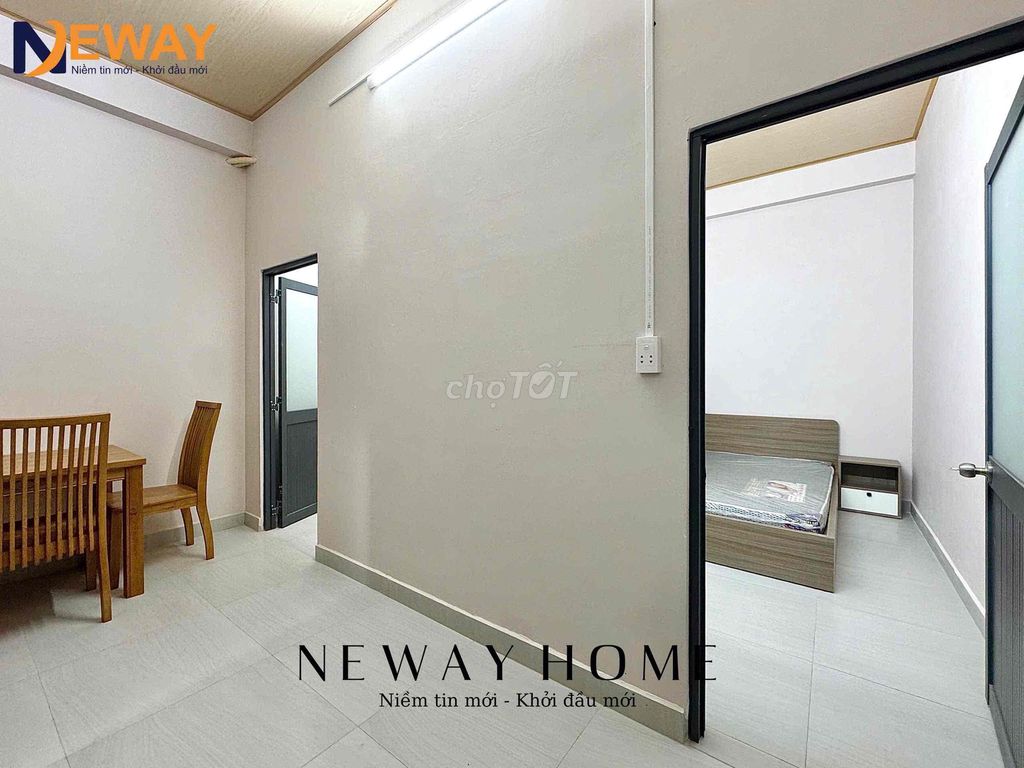 The two bedrooms are located near the University of Charitable College.