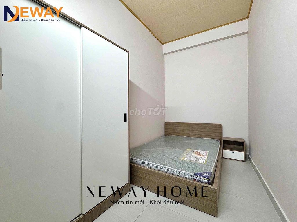 The two bedrooms are located near the University of Charitable College.