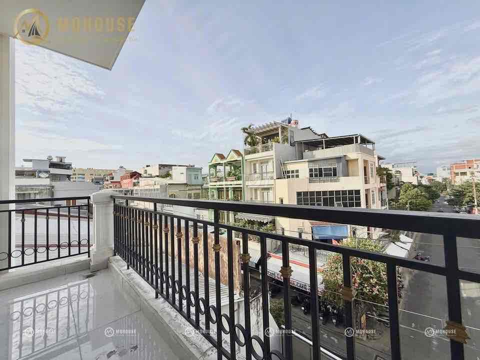 Room full balcony furniture, open window at seven meek