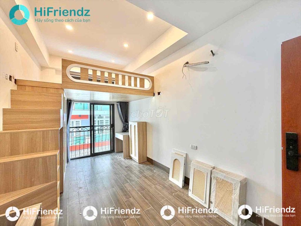 Open apartment, balcony close to dedication.