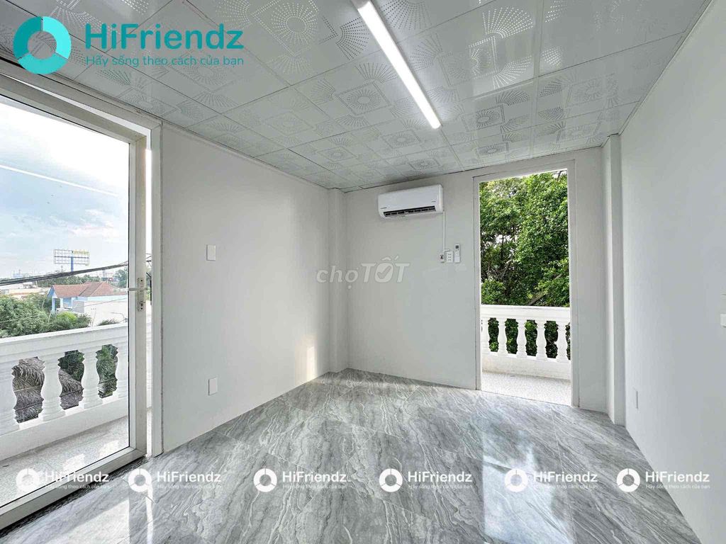 2 Phú Hữu Bedroom 9 – near the University of Science & umt www.viikii. 2 air conditioning