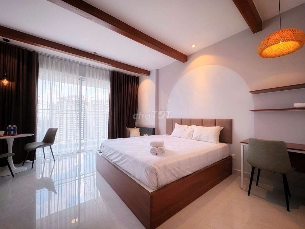 Sunrise Riverside apartment. One bedroom. A full interior toilet.