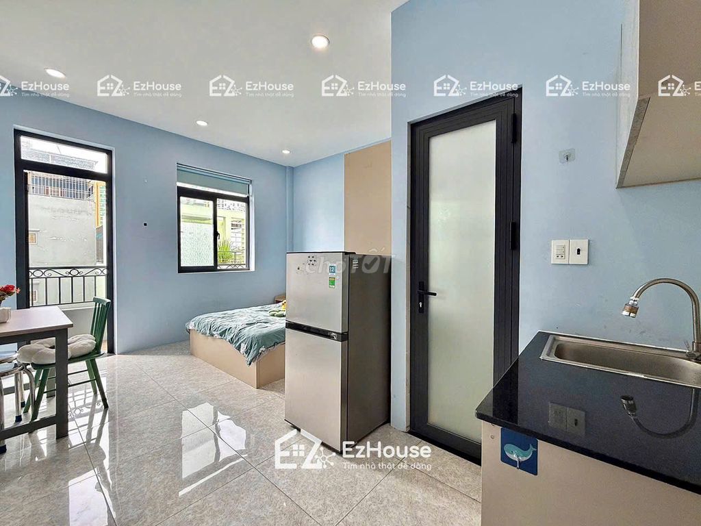 Trần Tấn Tân Phú balcony studio - full free car