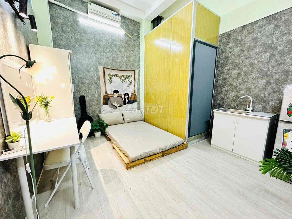 Rent the 3rd-Cao Thắng-new apartment in shape - full interior