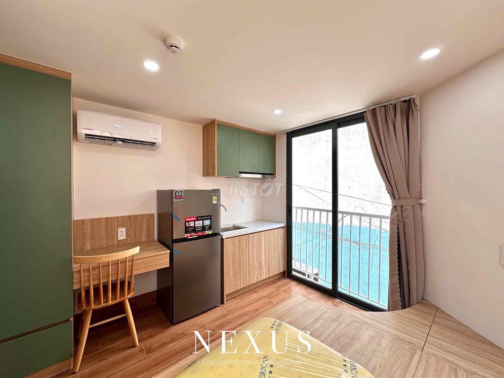 High-end building - low room - comfortable.