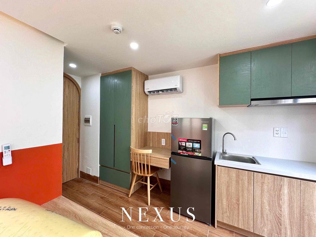 High-end building - low room - comfortable.
