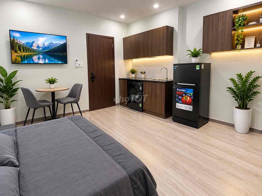 Rent the new apartment 100% full interior at Phan Huy Ích