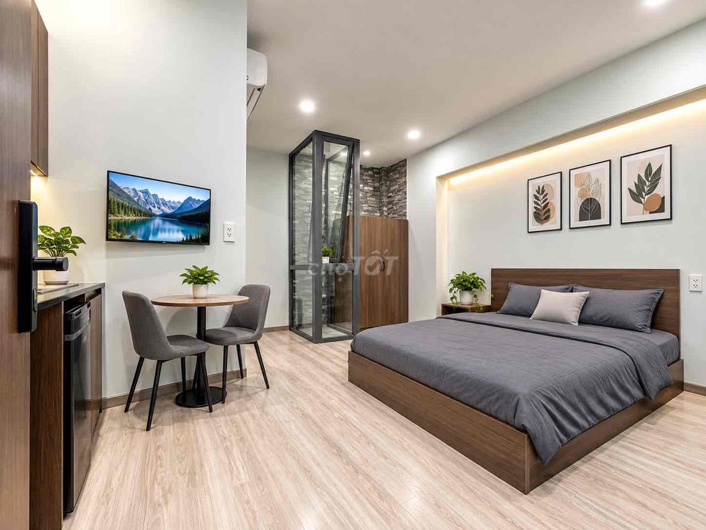 Rent the new apartment 100% full interior at Phan Huy Ích
