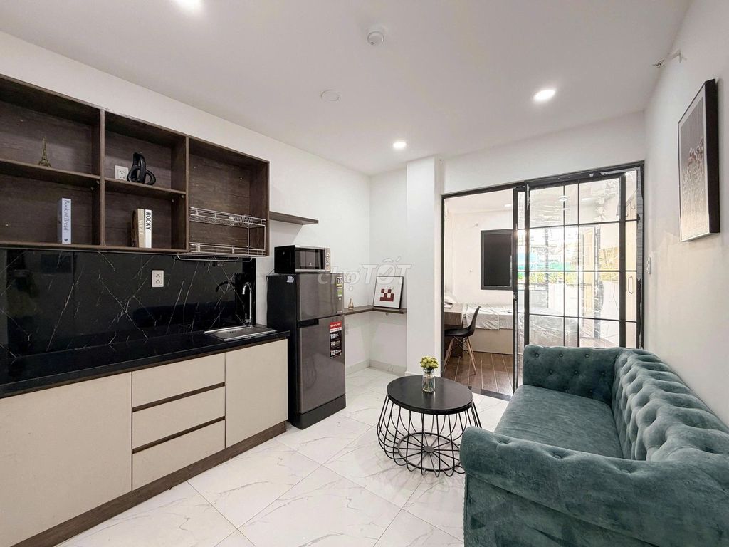 Pass the kitchen room again.