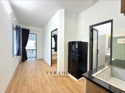 Rent the service apartment as a bedroom - Bancony, Full interior at Bình Thạnh