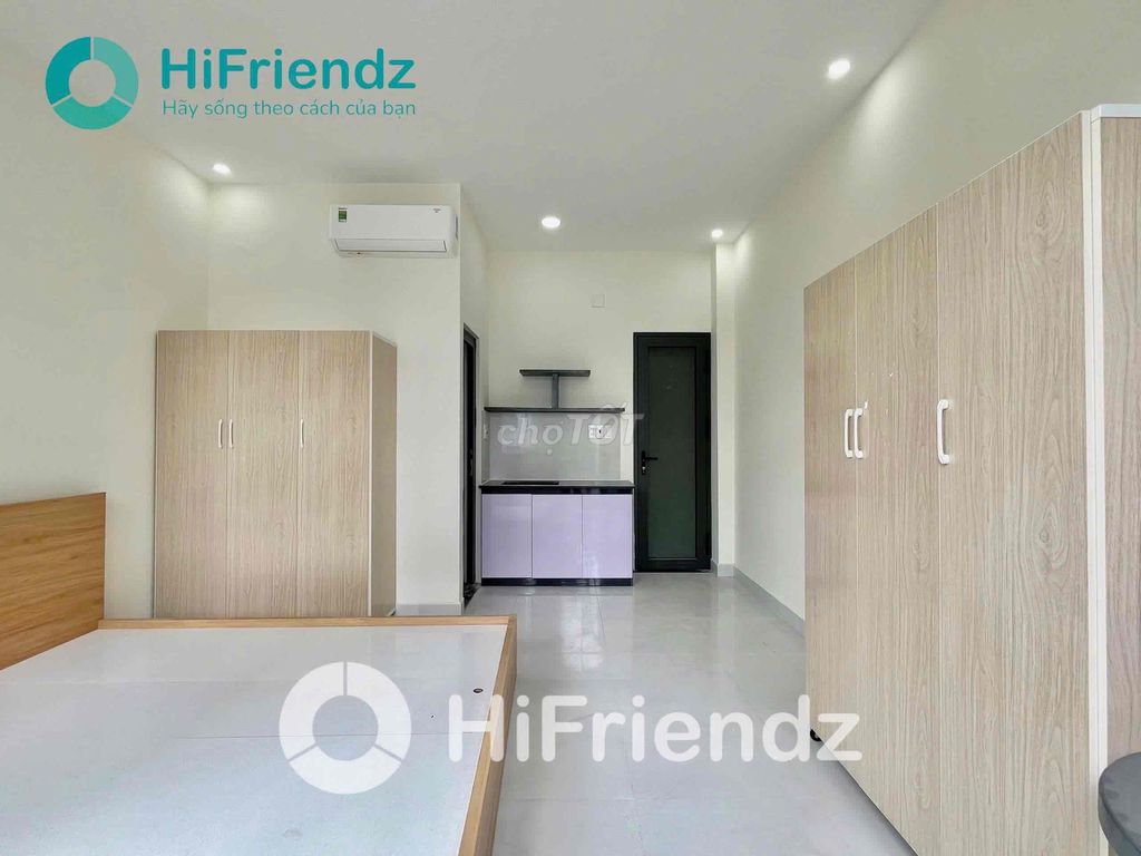 Rents a balcony stuido apartment near Nguyễn Thị Thập lotte mart mmc