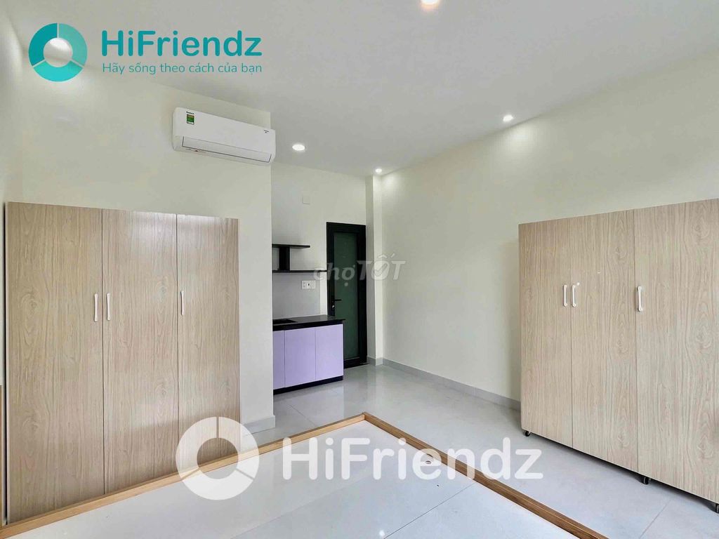 Rents a balcony stuido apartment near Nguyễn Thị Thập lotte mart mmc