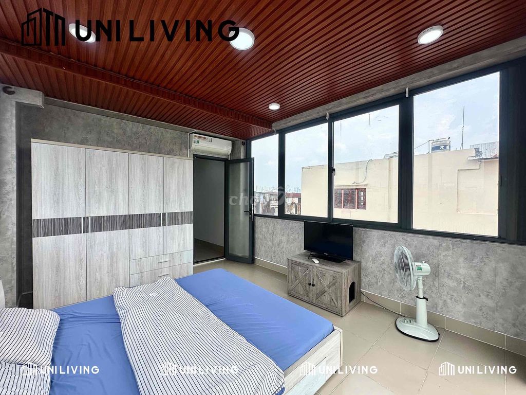 apartment 1 bedroom full-view bill superview at Phan Văn Trị - Bình Thạnh