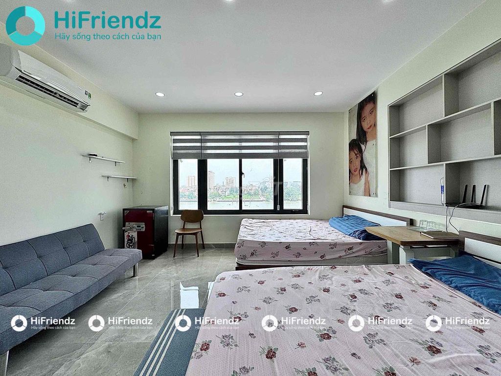 The corner of 2 bedroom 45 M2 - full interior - 2 toilets - winter balcony - space