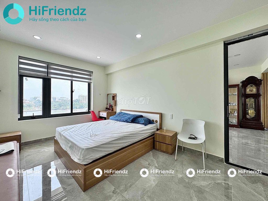 The corner of 2 bedroom 45 M2 - full interior - 2 toilets - winter balcony - space