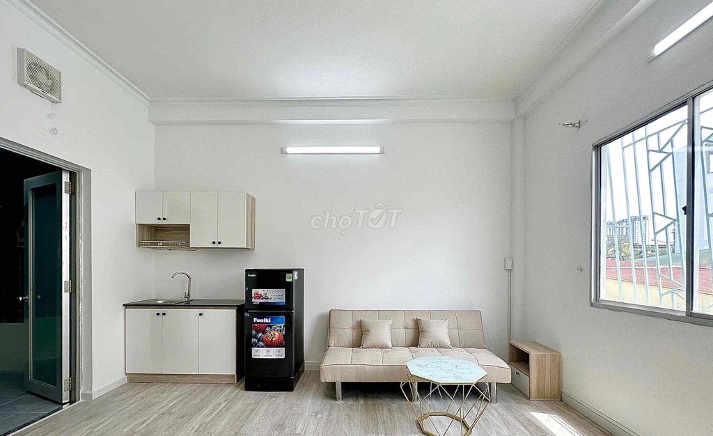 Rent an apartment full of furniture - sky window Lê Đại Hành District 11