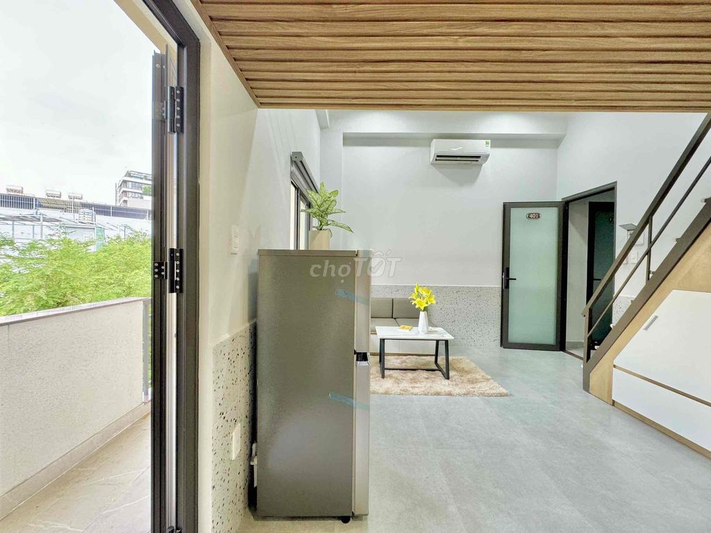 THE balcony is filled with natural light