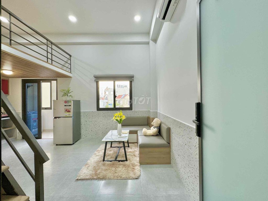 THE balcony is filled with natural light