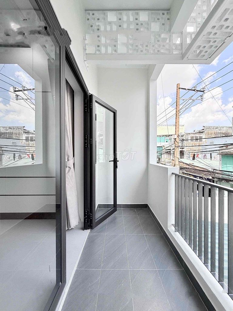 Room full of furniture. A balcony bedroom. A 100 percent new window.