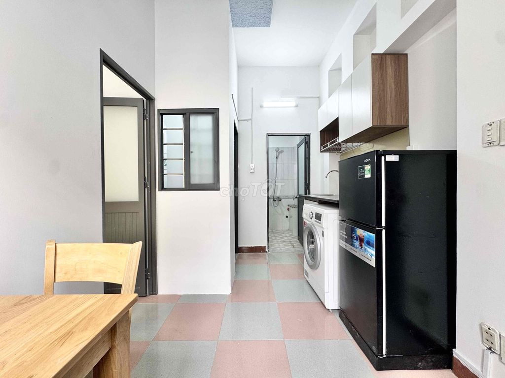 Rent two bedrooms. A bathroom. A full interior kitchen near the flower park.