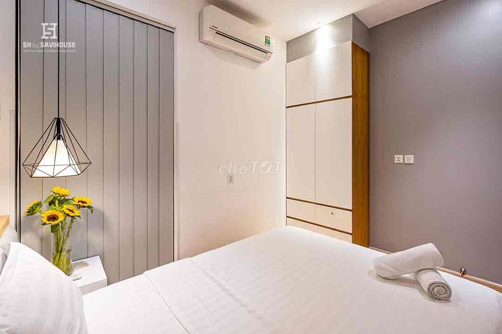 The two bedrooms are full of furniture near Tan Son Nhut Bay. 17 million.