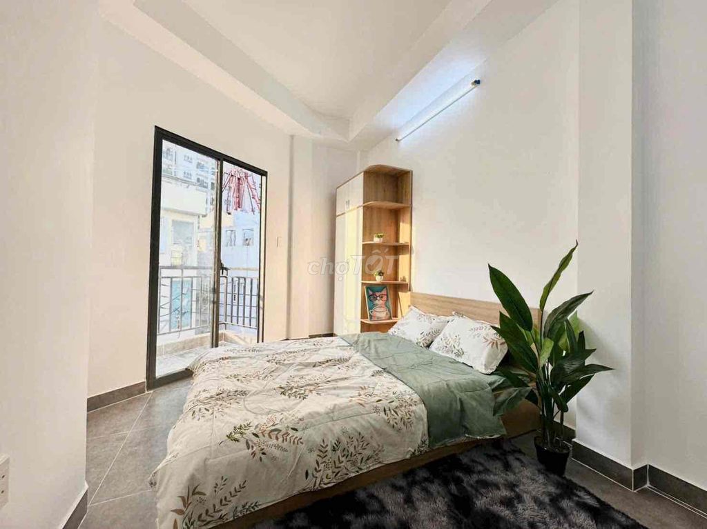 Parking studio apartment full of alley furniture