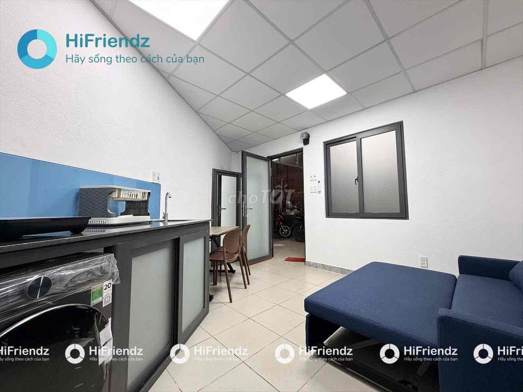 The studio has just finished building the interior at the gate of 3 mid-cvpm, District 12.