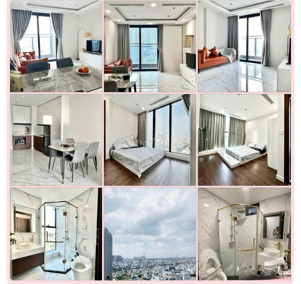 Rent the Sunshine Sky City apartment, 70 meters, two bedrooms, 13 million interiors.