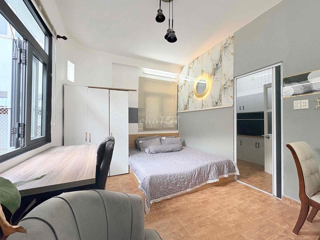 The full interior service apartment at the empty center