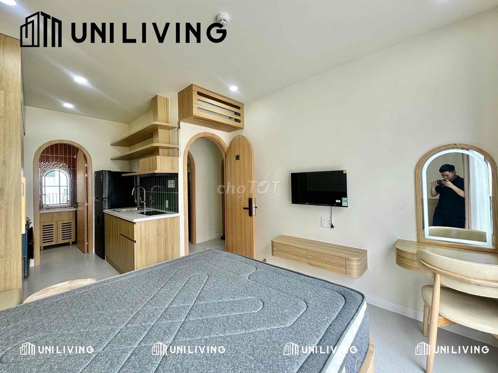 Rent the studio apartment and two new high-end bedrooms, Tân Cảng.