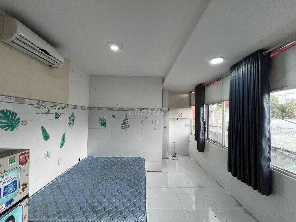 studio apartment - sky window full interior - Tân Phú - super wide