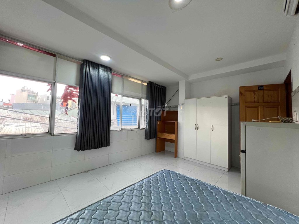 studio apartment - sky window full interior - Tân Phú - super wide